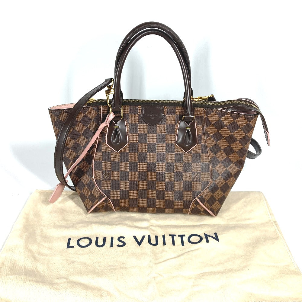 Louis Vuitton Damier Ebene Kaisa PM Handbag N41554 – Brown/Pink