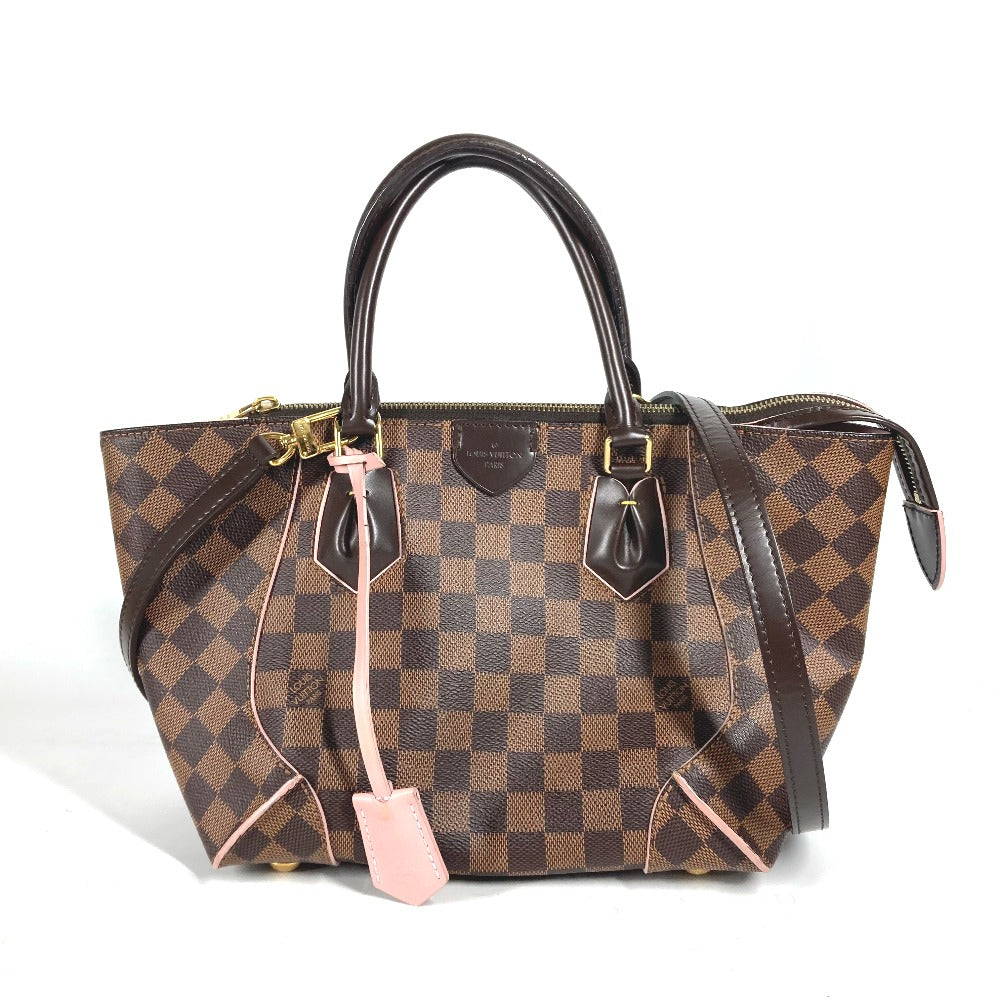 Louis Vuitton Damier Ebene Kaisa PM Handbag N41554 – Brown/Pink