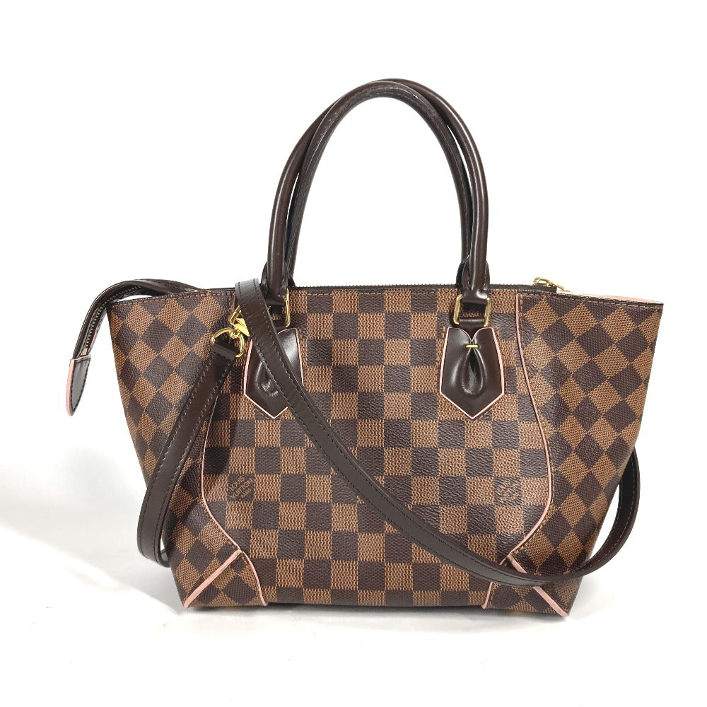 Louis Vuitton Damier Ebene Kaisa PM Handbag N41554 – Brown/Pink