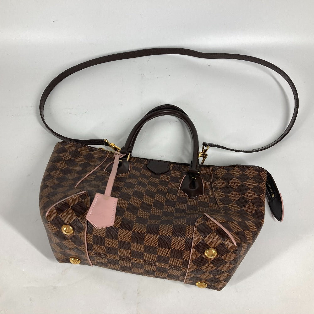Louis Vuitton Damier Ebene Kaisa PM Handbag N41554 – Brown/Pink