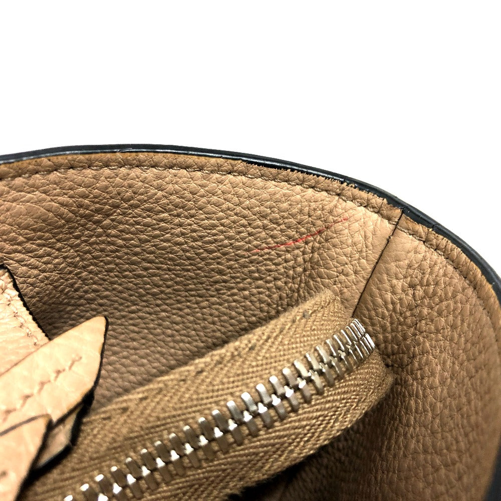 Prada Beige Leather Logo Tote Bag – Authentic
